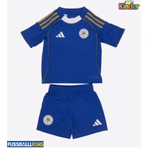 Leicester City Heimtrikotsatz Kinder 2025-26 Kurzarm (+ Kurze Hosen)